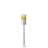Patlite LR6 Series Amber Signal Tower Buzzer 1 Light LED 24V DC Pole Mount LR6-102PJNU-Y