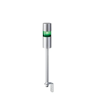 Patlite LR6 Series Clear, Red, Amber, Green, Blue, White Signal Tower Buzzer, 1 Light, 24V DC, Pole Mount LR6-102LJBU-G