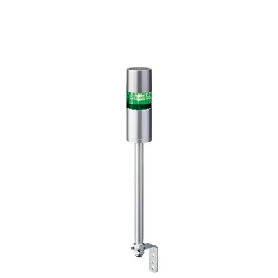 Patlite LR6 Series Clear, Red, Amber, Green, Blue, White Signal Tower Buzzer, 1 Light, 24V DC, Pole Mount LR6-102LJBU-G