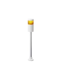Patlite LR6 Series Signal Tower Buzzer Unit 1 Light 24V DC, LED Bulb, Pole Mount LR6-102PJNW-Y