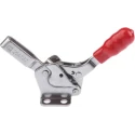 RS PRO Horizontal Handle Toggle Clamp 94° Jaw Opening Stainless Steel Chrome Finish 75kg Holding Force 254-787