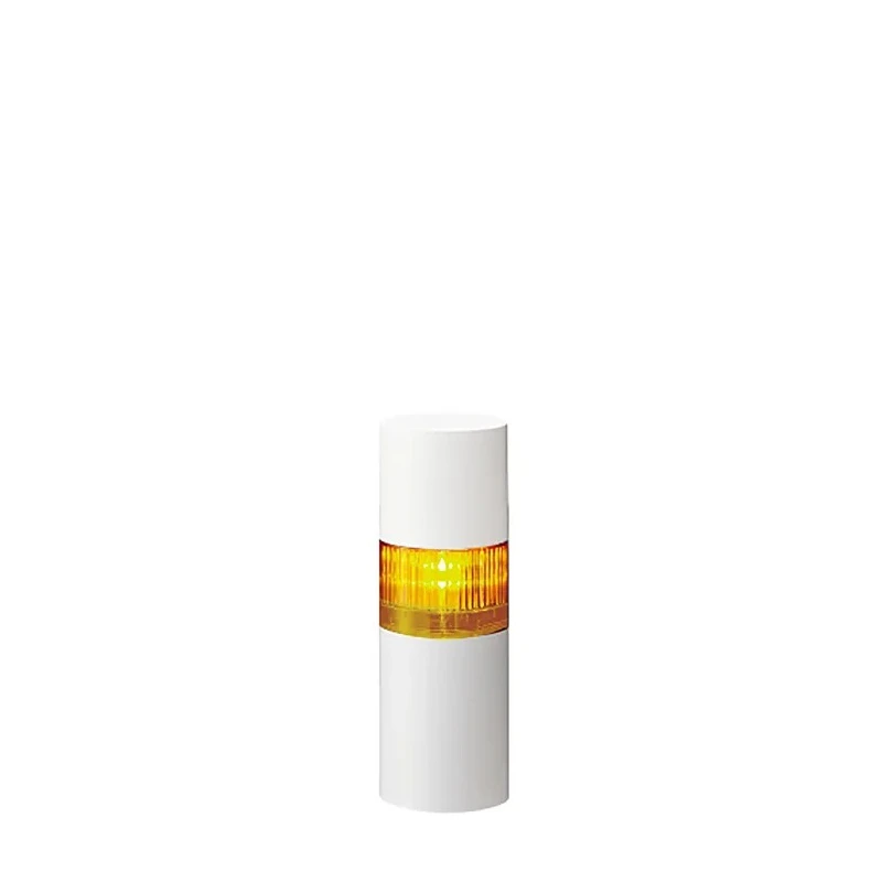Patlite Amber Signal Tower Buzzer 1 Light 24V DC Direct Mount LR6-102WJBW-Y