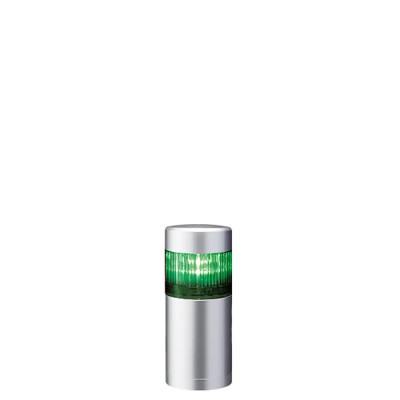Patlite Green Signal Tower Buzzer 24V DC, 1 Light, Direct Mount LR6-102WJNU-G