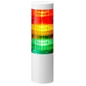 Patlite LR6 Series Signal Tower Buzzer 3 Lights 24V DC Direct Mount LR6-302WJNW-RYG