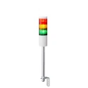 Patlite LR6 Series Green, Red, Blue, Clear, Amber, White Signal Tower Buzzer 3 Lights 24V DC Pole Mount LR6-302LJNW-RYG
