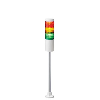 Patlite LR6 Series Signal Tower Buzzer with 3 LED Lights 24V DC Pole Mount LR6-302PJNW-RYG
