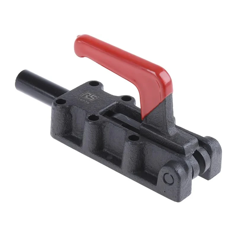 RS PRO 50 mm x 51 mm Heavy Duty Push Pull Toggle Clamp Cast Steel Chrome Finish 1200kg Holding Force 254-939