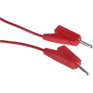 Radiall Connector Test Lead 5A, 250V AC, Red, 200 mm Lead Length R929101/C290001-20CM
