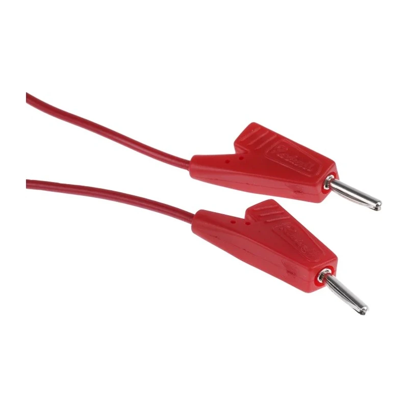 Radiall Connector Test Lead 5A, 250V AC, Red, 200 mm Lead Length R929101/C290001-20CM
