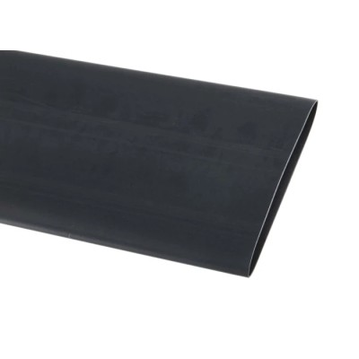 RS PRO Black Heat Shrink Tubing 38 mm Sleeve Diameter x 1.2m Length 2:1 Shrink Ratio CGPT-38/19-0