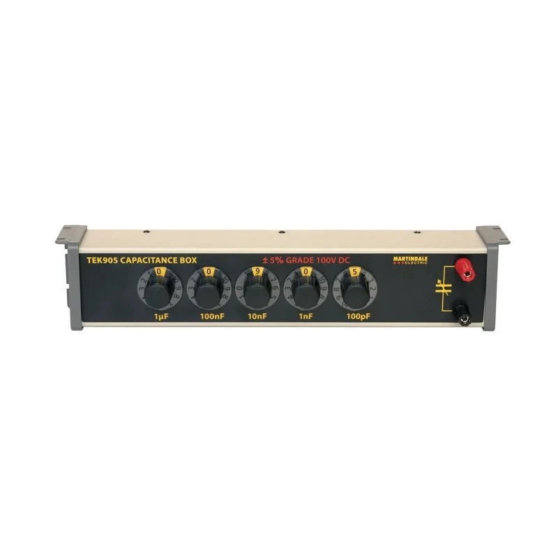 Martindale Capacitance Decade Box 100 pF 5-Decade Rotary Switch Laboratory Instrument TEK905