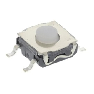 C & K IP67 White Tactile Switch 0.6 mm Actuator Length SPST 50mA 32 V dc Surface Mount KSC241G LFS