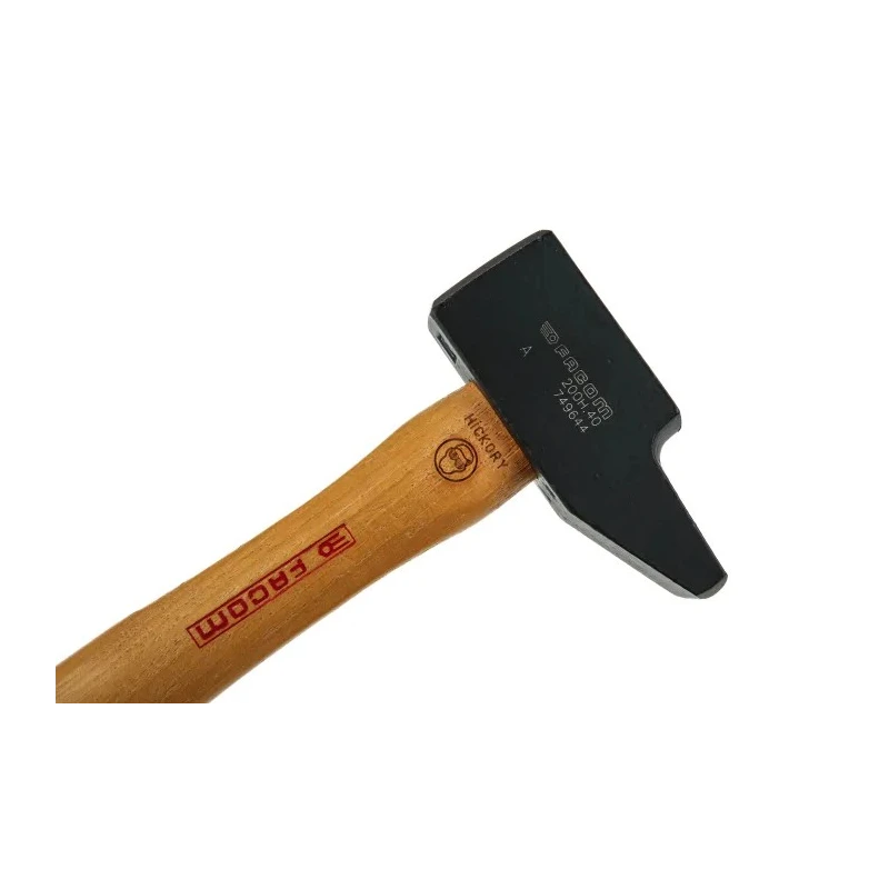 Facom Steel Head Engineer Hammer with Hickory Wood Handle, 1 kg 200H.40PB