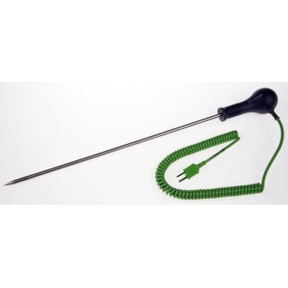 RS PRO Type K Needle Penetration Temperature Probe 300 mm Length 6 mm Diameter 250°C Maximum Temperature 255-516