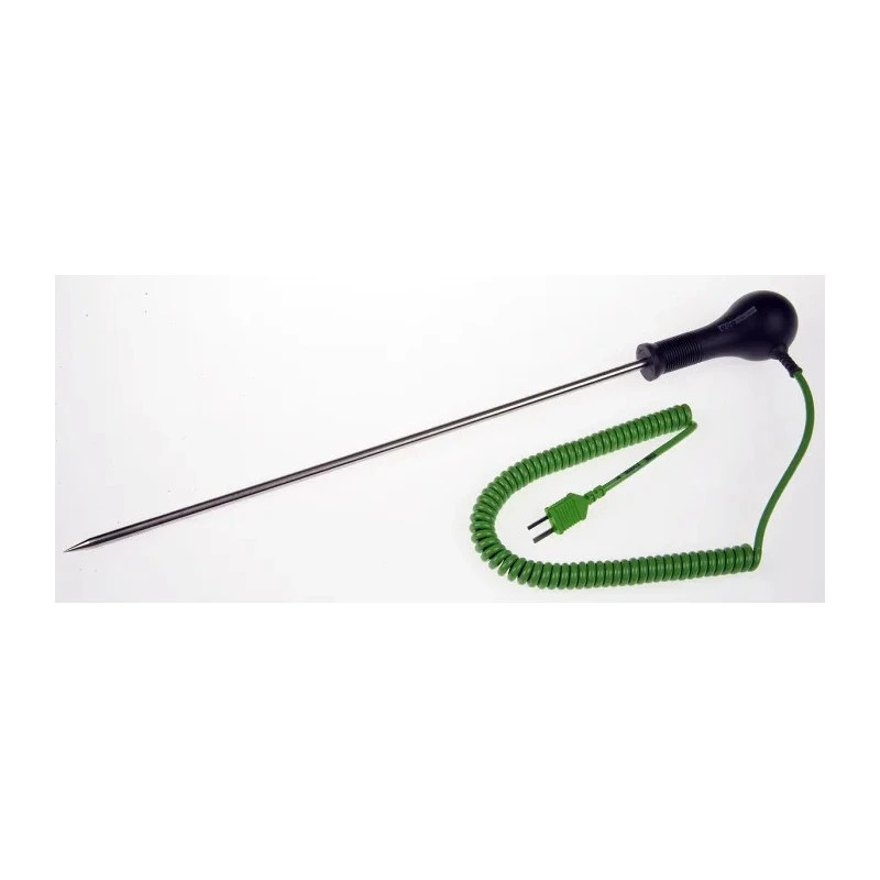 RS PRO Type K Needle Penetration Temperature Probe 300 mm Length 6 mm Diameter 250°C Maximum Temperature 255-516