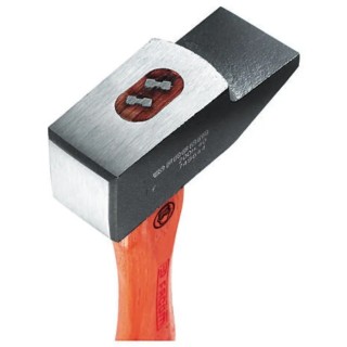 Facom Steel Head Engineer Hammer with Hickory Wood Handle 1.9kg, 360mm Overall Length 200H.50PB