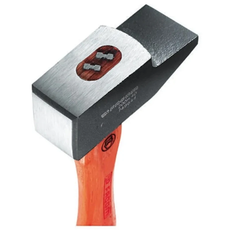 Facom Steel Head Engineer Hammer with Hickory Wood Handle 1.9kg, 360mm Overall Length 200H.50PB