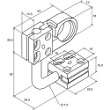 RS PRO Mounting Bracket for Use with M4, M5, M8, M12, M14, M18 Type Sensors 256-001