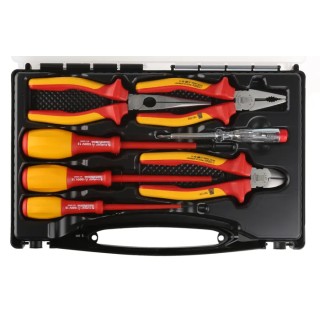 RS PRO 7 Piece Electrician Tool Kit with Case VDE/1000V Approved 473-350