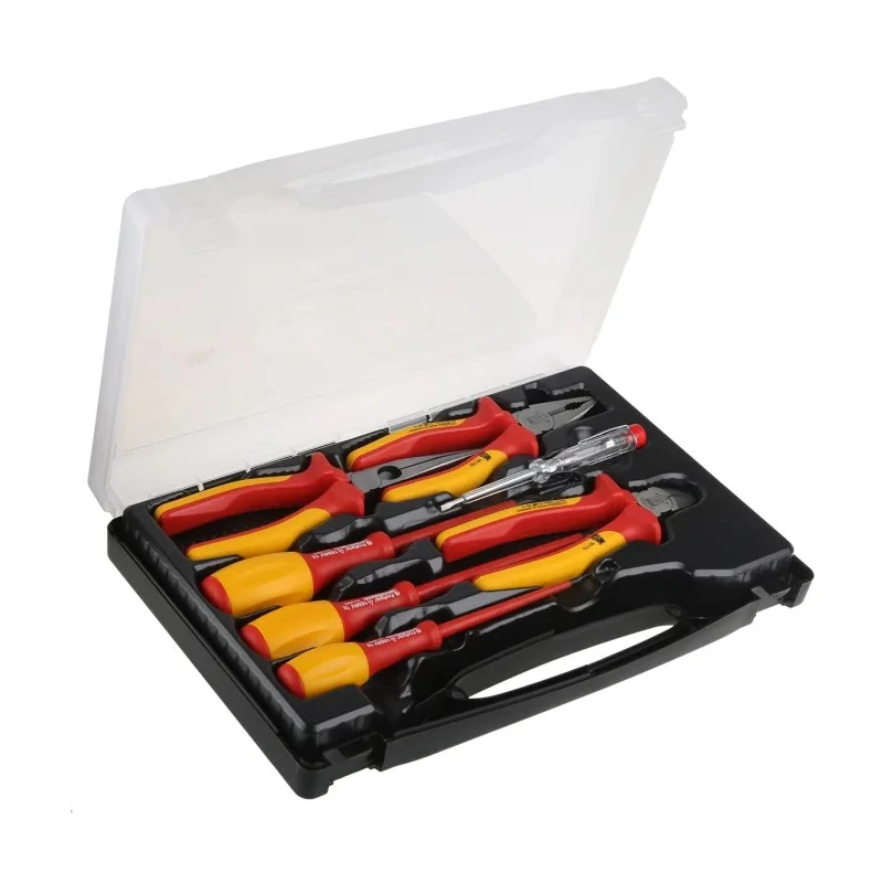 RS PRO 7 Piece Electrician Tool Kit with Case VDE/1000V Approved 473-350