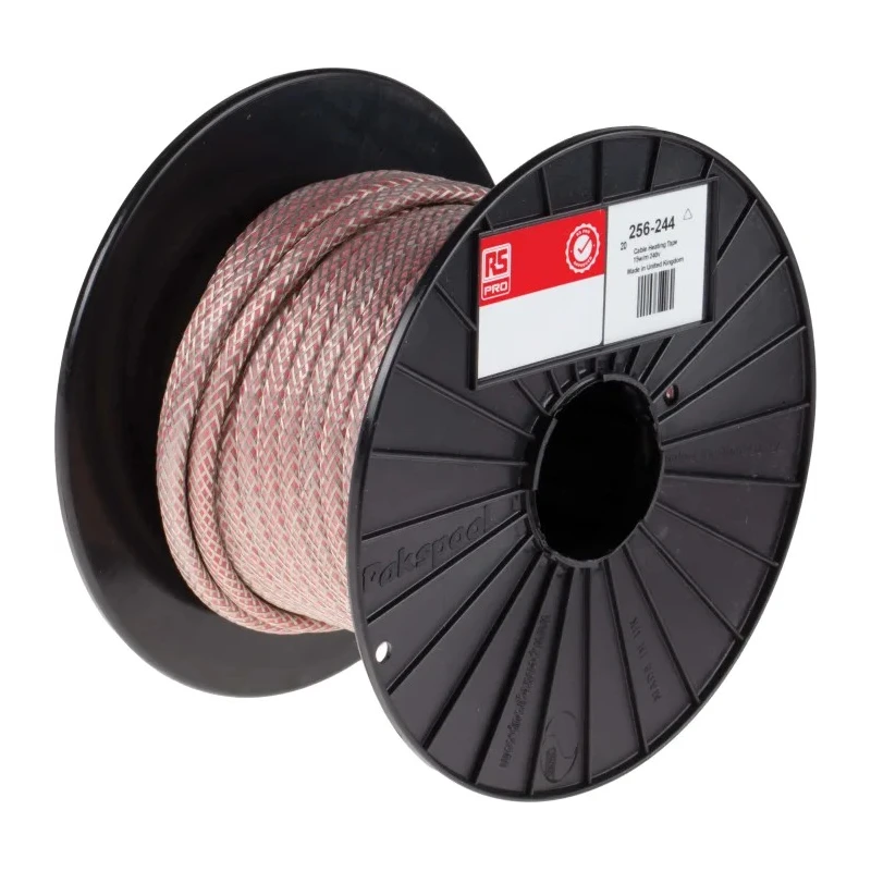 RS PRO Parallel Circuit Constant Wattage Trace Heating Tape 240V AC 200°C -60°C 20m 256-244