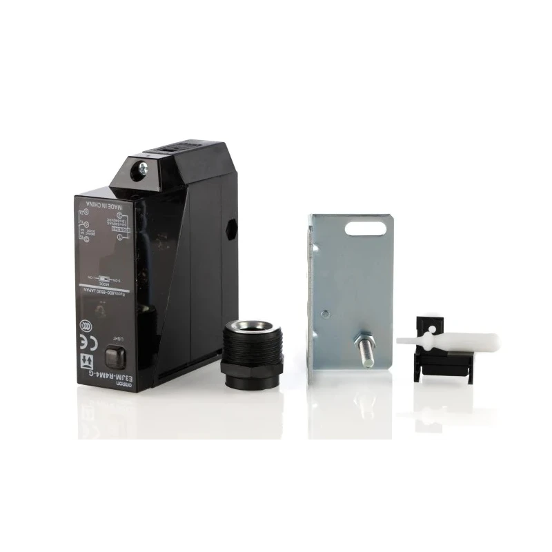 Omron Retroreflective Photoelectric Sensor Block Style 4 m Detection Range Relay Output IP66 E3JM-R4M4-G