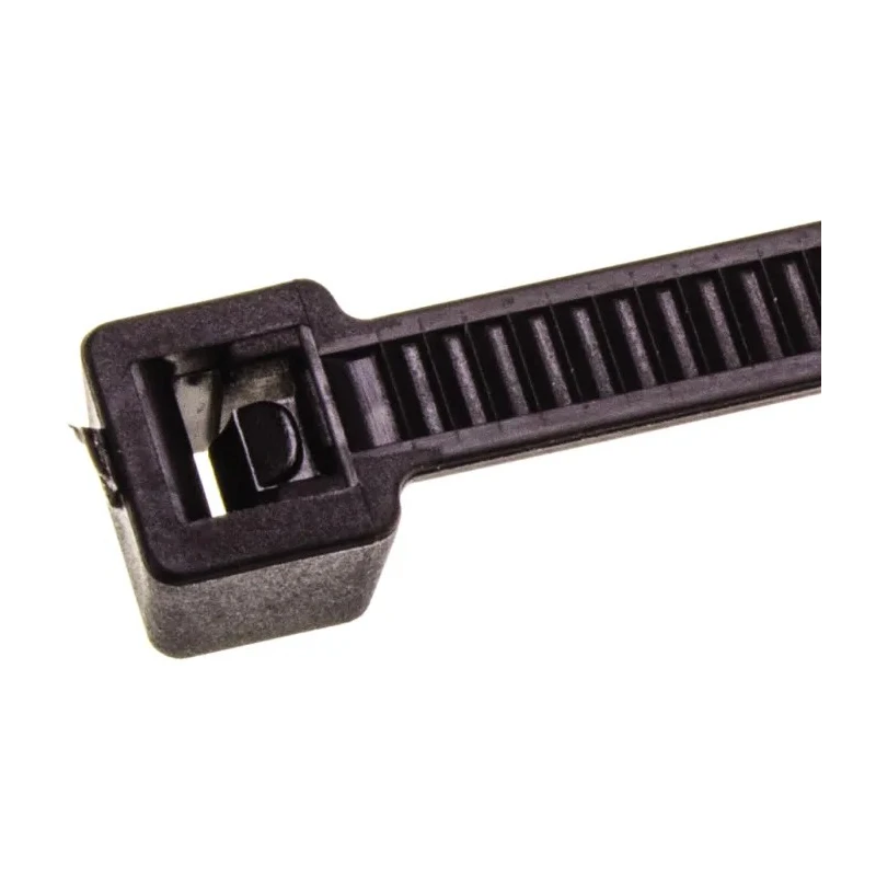 HellermannTyton Cable Tie Non-Releasable 200 mm x 4.6 mm Black Polyamide 66 111-05000 T50R-PA66-BK