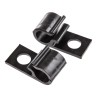 HellermannTyton Black Polyacetal Cable Clip, Screw Fixing, 10 mm Maximum Bundle Diameter, D-Clip Series 211-70200 8D10-POM-BK