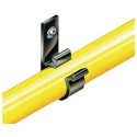 HellermannTyton Black Polyacetal Cable Clip, Screw Fixing, 10 mm Maximum Bundle Diameter, D-Clip Series 211-70200 8D10-POM-BK