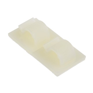 HellermannTyton Natural Polyamide 66 Self-Adhesive Cable Clip 8 mm Max Bundle Diameter 25x25x11.5 mm 151-13604 RB8-PA66-NA