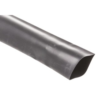 TE Connectivity Heat Shrink Tubing Black 25.4 mm Sleeve Diameter x 3m Length 2:1 Shrink Ratio Polyolefin LSTT LSTT-R-25.4-0