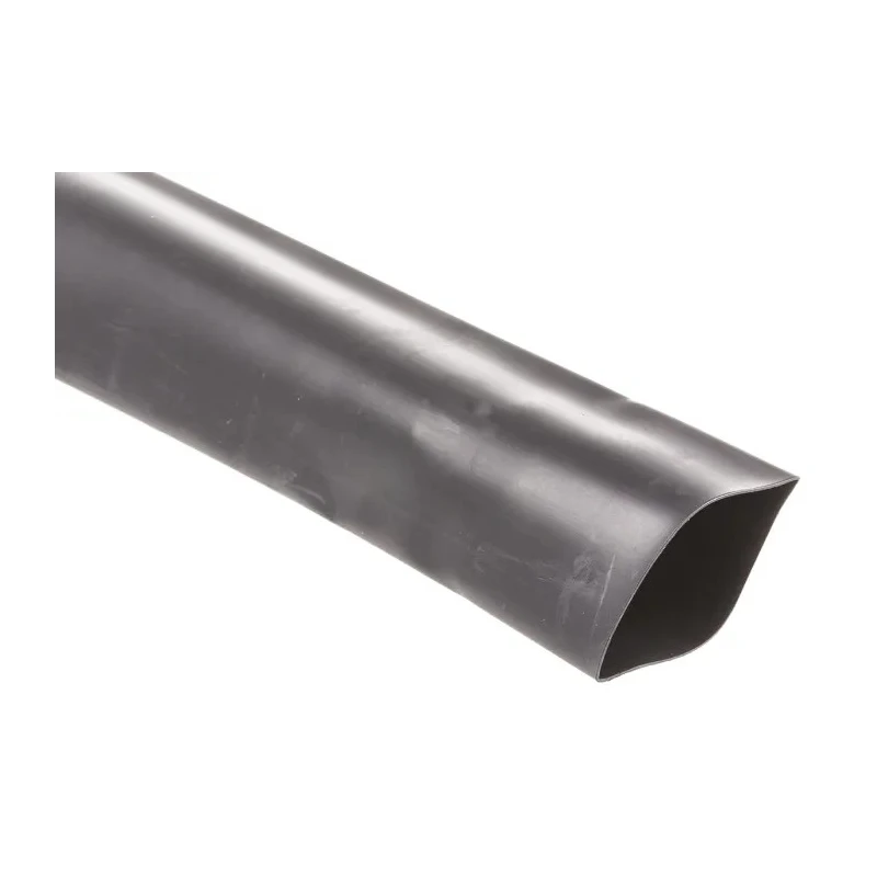 TE Connectivity Heat Shrink Tubing Black 25.4 mm Sleeve Diameter x 3m Length 2:1 Shrink Ratio Polyolefin LSTT LSTT-R-25.4-0