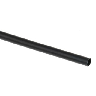 TE Connectivity Black Polyolefin Heat Shrink Tubing 2.4 mm Sleeve Dia. x 1.2 m Length 2:1 Ratio RNF-100-3/32-0-STK