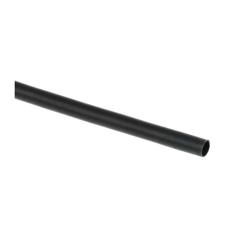 TE Connectivity Black Polyolefin Heat Shrink Tubing 2.4 mm Sleeve Dia. x 1.2 m Length 2:1 Ratio RNF-100-3/32-0-STK
