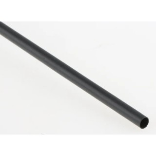 TE Connectivity Heat Shrink Tubing Black 3.2 mm Sleeve Diameter 1.2 m Length 2:1 Shrink Ratio RNF-100-1/8-0-STK