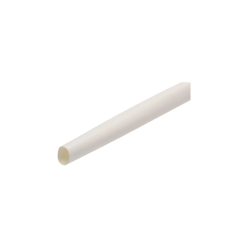 TE Connectivity Heat Shrink Tubing White 12.7 mm Sleeve Diameter x 1.2 m Length 2:1 Ratio RNF-100-1/2-9-STK