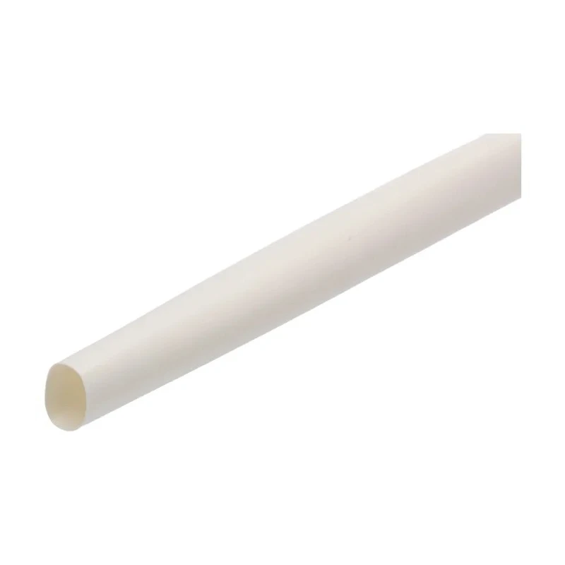 TE Connectivity Heat Shrink Tubing White 12.7 mm Sleeve Diameter x 1.2 m Length 2:1 Ratio RNF-100-1/2-9-STK