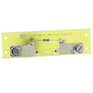HOBUT Brass Ended Shunt 200 mA Max 200mV ±1 % Accuracy SHR200MA200