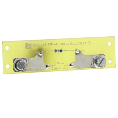 HOBUT Brass Ended Shunt 200 mA Max 200mV ±1 % Accuracy SHR200MA200