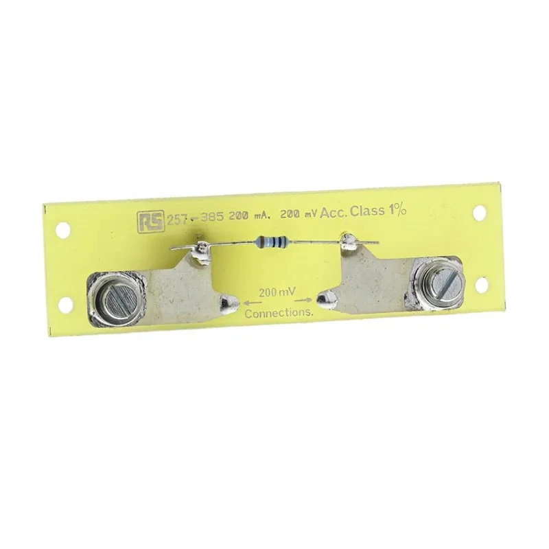 HOBUT Brass Ended Shunt 200 mA Max 200mV ±1 % Accuracy SHR200MA200
