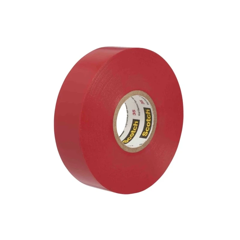 3M Scotch™ 35 Red Polyvinyl Chloride Electrical Tape, 19mm Width x 20m Length SCOTCH 35 ROUGE 20 X 19