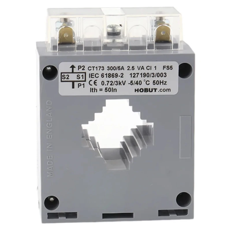 HOBUT CT173 Series Current Transformer 300A 40mm Bore Base Mount 