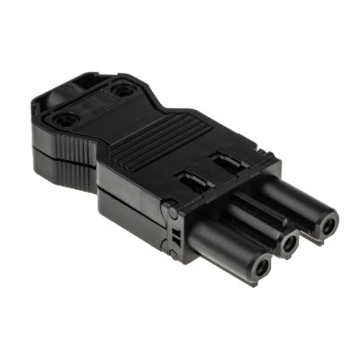 Wieland GST18i3 Series Cable Mini Connector Female Screw 3-Pole 20A IP20 GST18i3