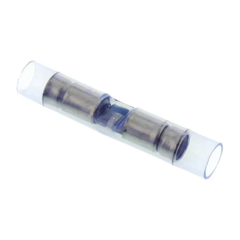 TE Connectivity PIDG Butt Splice Connector Blue Insulated Nylon 16 AWG 320562