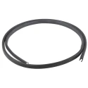 TE Connectivity Black Polyolefin Edge Protection Strip, 1.2 m Length, 6.3 mm Width, 15.75 mm Height RAYRIM-NR9-0-RS-170-6169