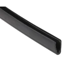 TE Connectivity Black Polyolefin Edge Protection Strip, 1.2 m Length, 6.3 mm Width, 15.75 mm Height RAYRIM-NR9-0-RS-170-6169