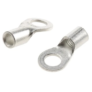RS PRO Solistrand Uninsulated Crimp Ring Terminal M6 Stud Size 8 AWG Wire Size 8 AWG 33461
