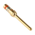 TE Connectivity AMPLIMITE 109 Series Size 20 Male Crimp D-Sub Connector Contact Gold over Nickel with 24 AWG 205089-1