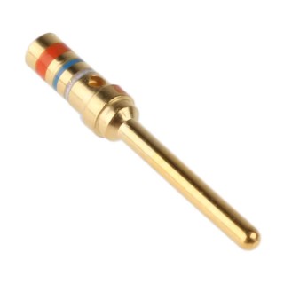 TE Connectivity AMPLIMITE 109 Series Size 20 Male Crimp D-Sub Connector Contact Gold over Nickel with 24 AWG 205089-1
