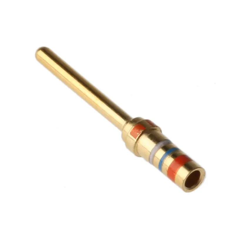 TE Connectivity AMPLIMITE 109 Series Size 20 Male Crimp D-Sub Connector Contact Gold over Nickel with 24 AWG 205089-1